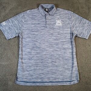 Footjoy Shirt Mens‎ XL Blue Grey Polo Old Fashion Open Westmoor